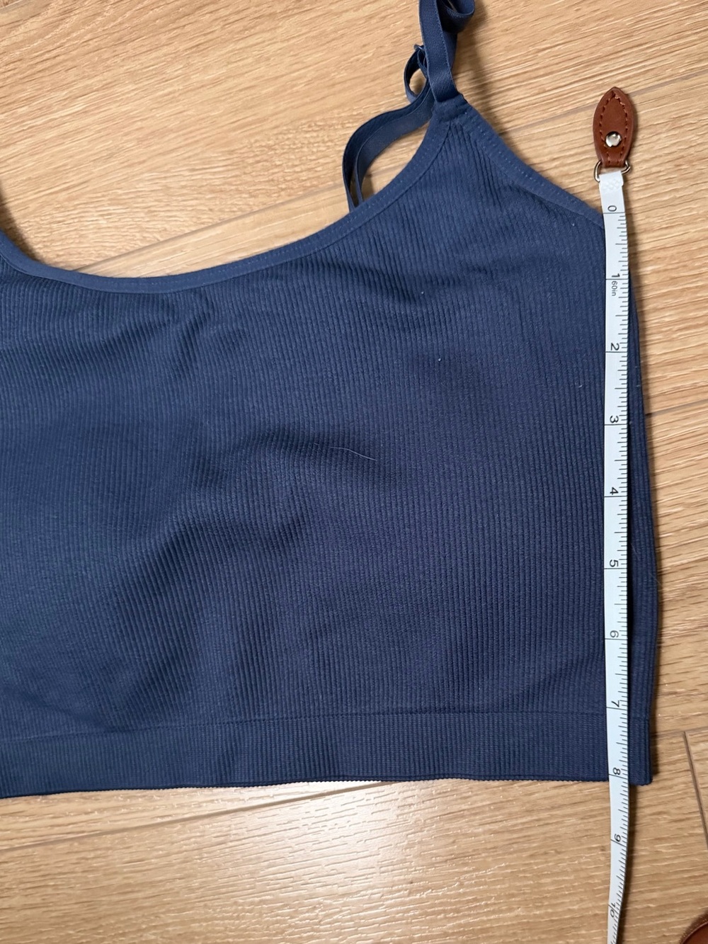 STREETWEAR SOCIETY - Ribbed Strappy Crop Tops Sports Bra (x2)- Navy & White - Picture 4 of 5